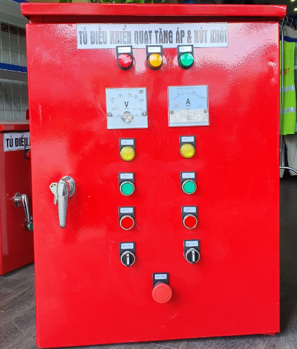 Tủ điều khiển quạt tăng áp & hút khói